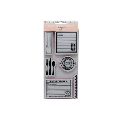 [6841402] SELLO SILICONADO CRISTAL 4x8" RECETAS IBICRAFT