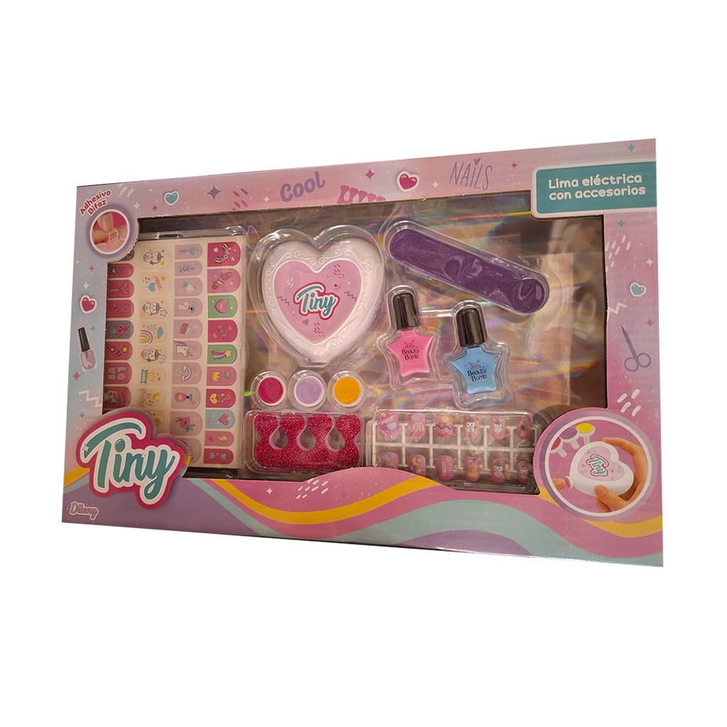 SET DE UÑAS CON LIMA ELECTRICA TINY 33x21x4 CM