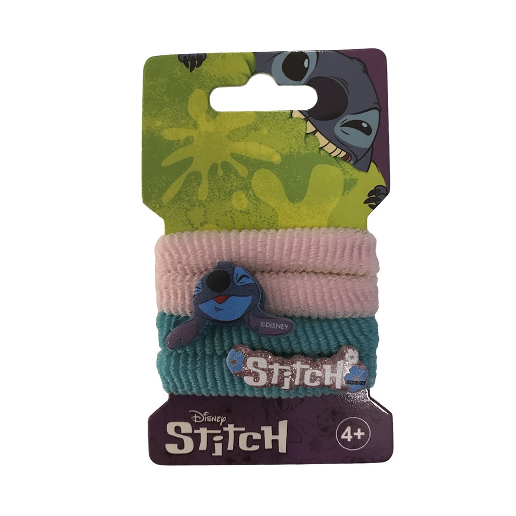 [8DLS6321] SET GOMITAS DE PELO STITCH