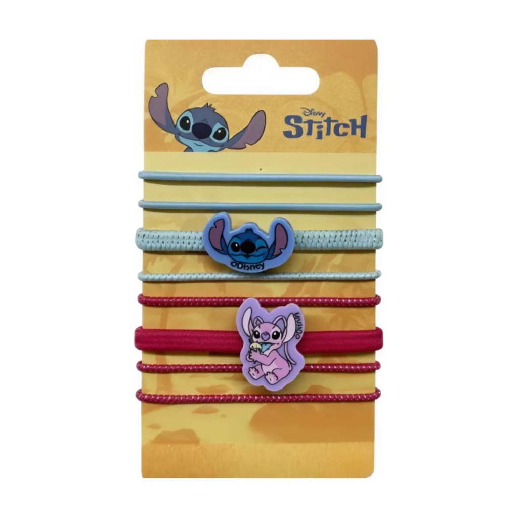 [8DLS7283] SET GOMITAS DE PELO STITCH