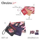 SET X3 PORTACOSMETICO OREIRO LOVE
