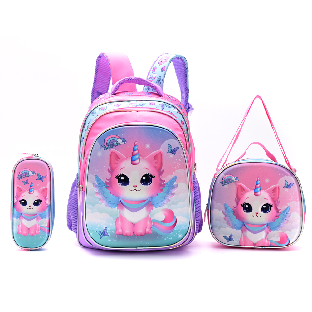 [342945] SET X3: MOCHILA CON LUNCHERA Y CARTUCHERA 16" SKORA