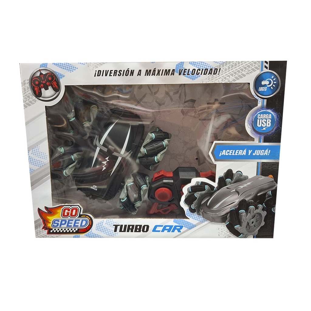 SUPER AUTO 360° A RADIO CONTROL CARGA USB 19x11x19 CM
