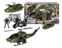 SUPER HELICOPTERO Y MOTO MILITAR 34x11x18,5 CM