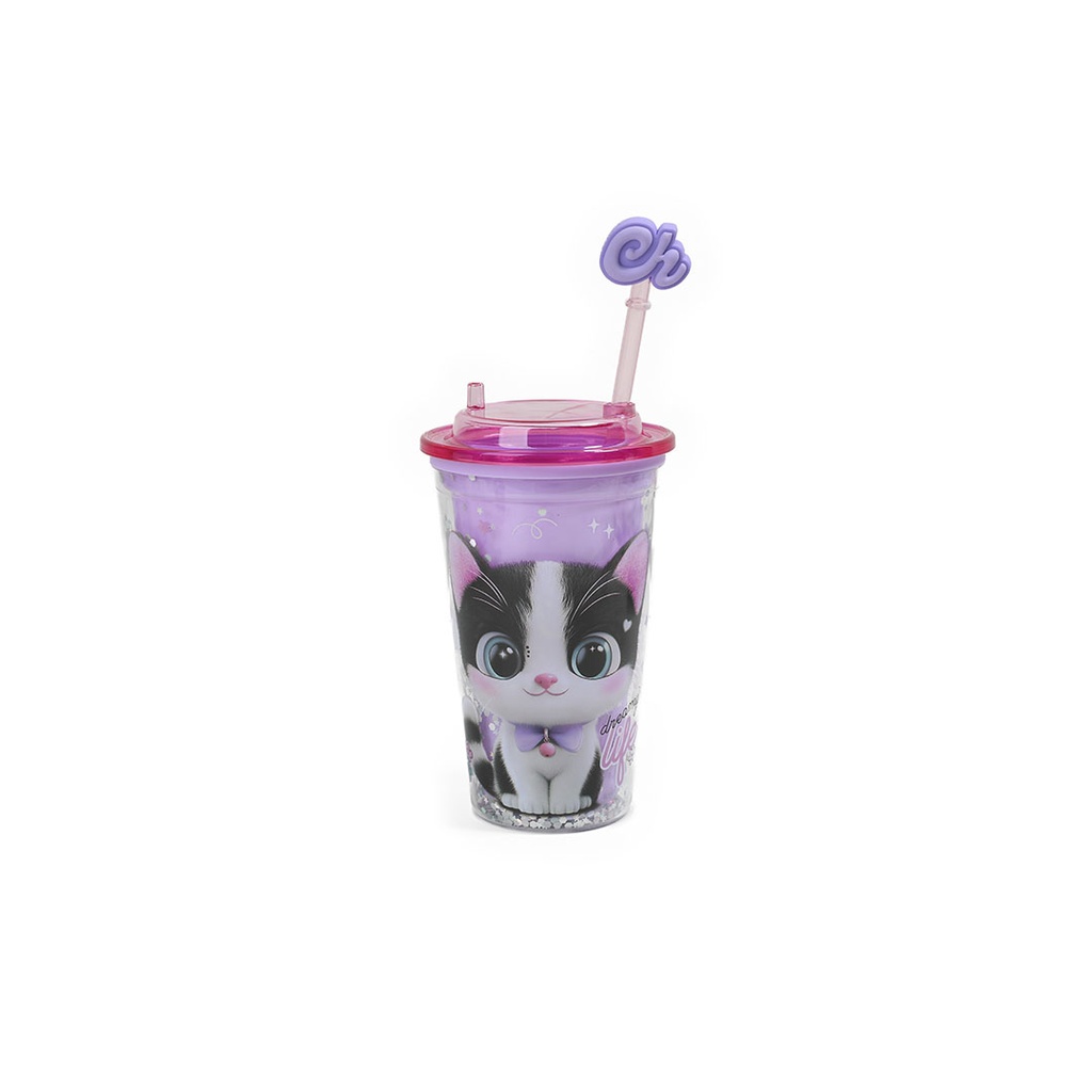 VASO ACRILICO SPARK CAT CHIMOLA