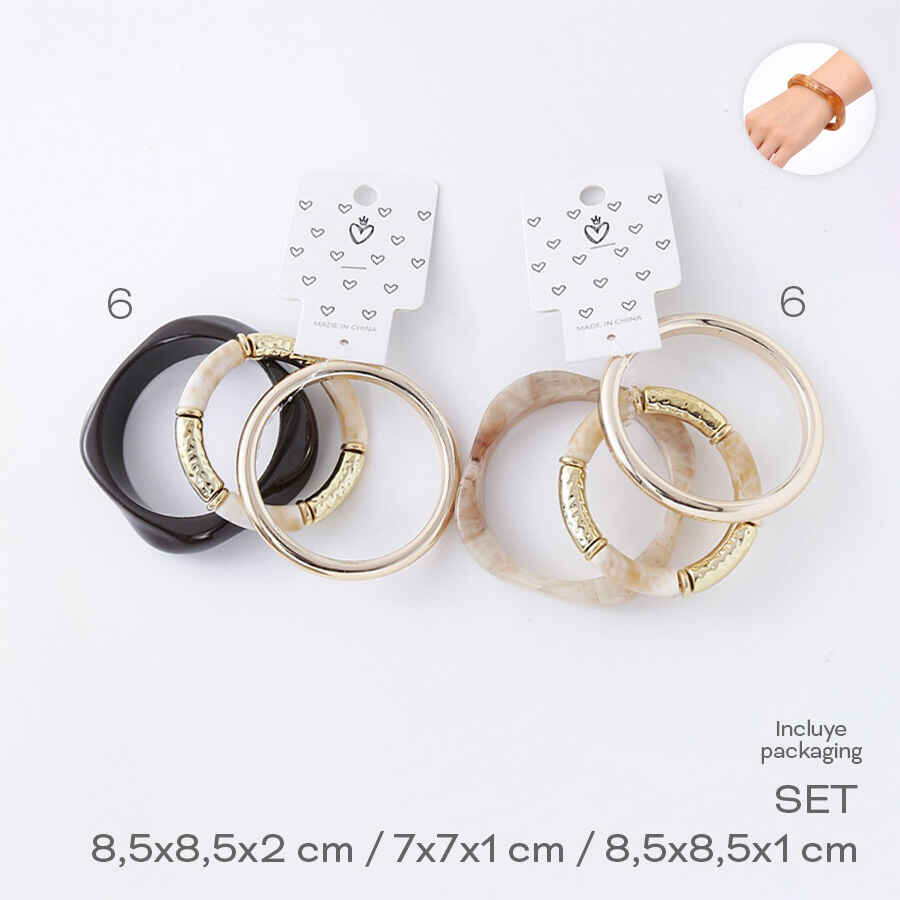 SET PULSERAS TRENDY