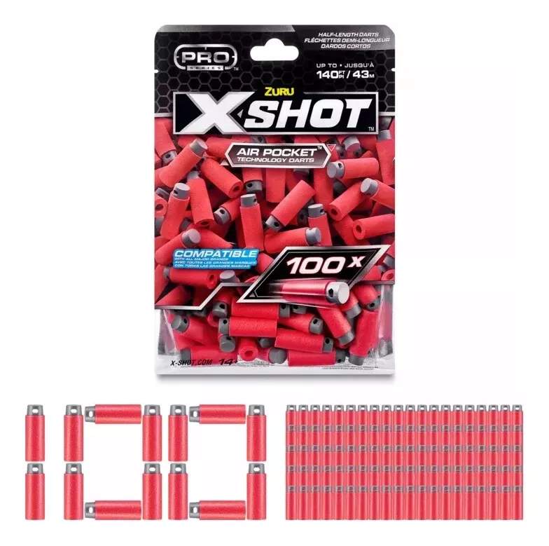 X-SHOT RECARGA DARDOS PRO SERIES x100