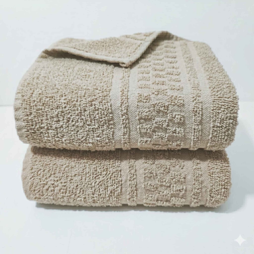 [84332212] TOALLON 400 GR CUADR BEIGE ALCOYANA