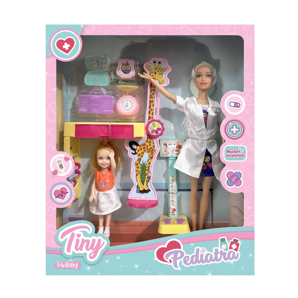 [8154923] MUÑECA TINY PEDIATRA CON ACCESORIOS