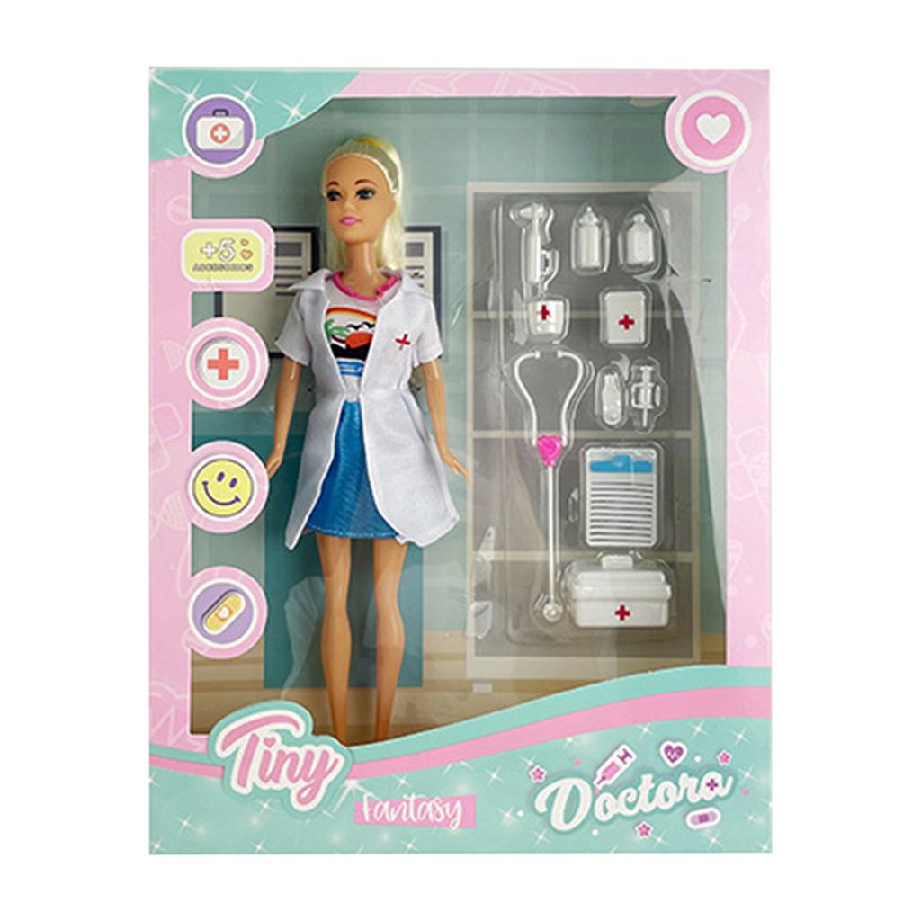 [8153499] MUÑECA TINY DOCTORA 33x26x5CM