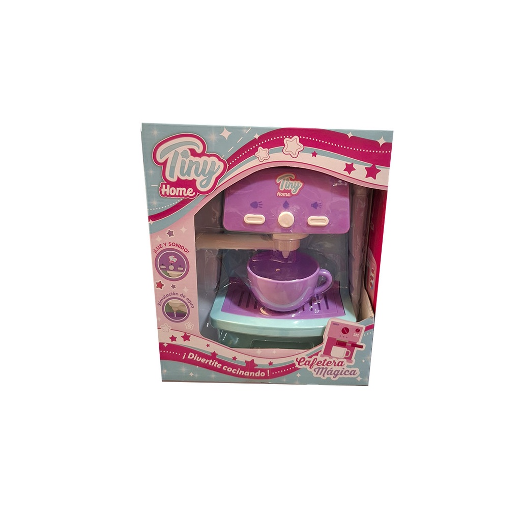 [8156704] CAFETERA CON LUCES A PILA TINY HOME 17x10x14 CM