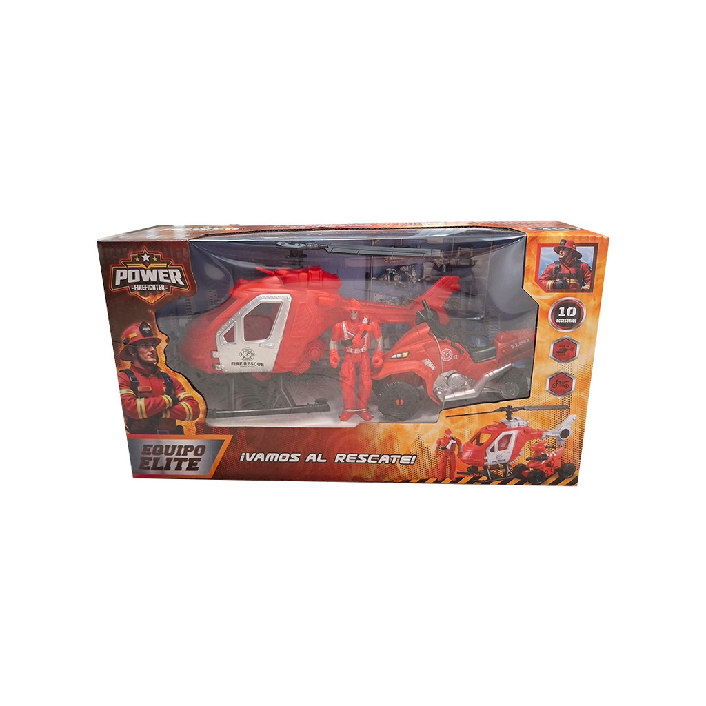 SUPER RESCATE BOMBEROS 34x11x18,5 CM