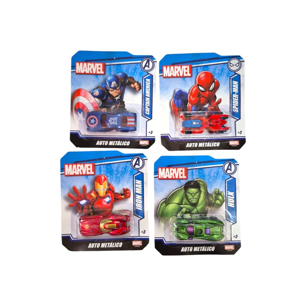 [8154876] AUTITOS METALICOS AVENGERS 14x16x4 CM
