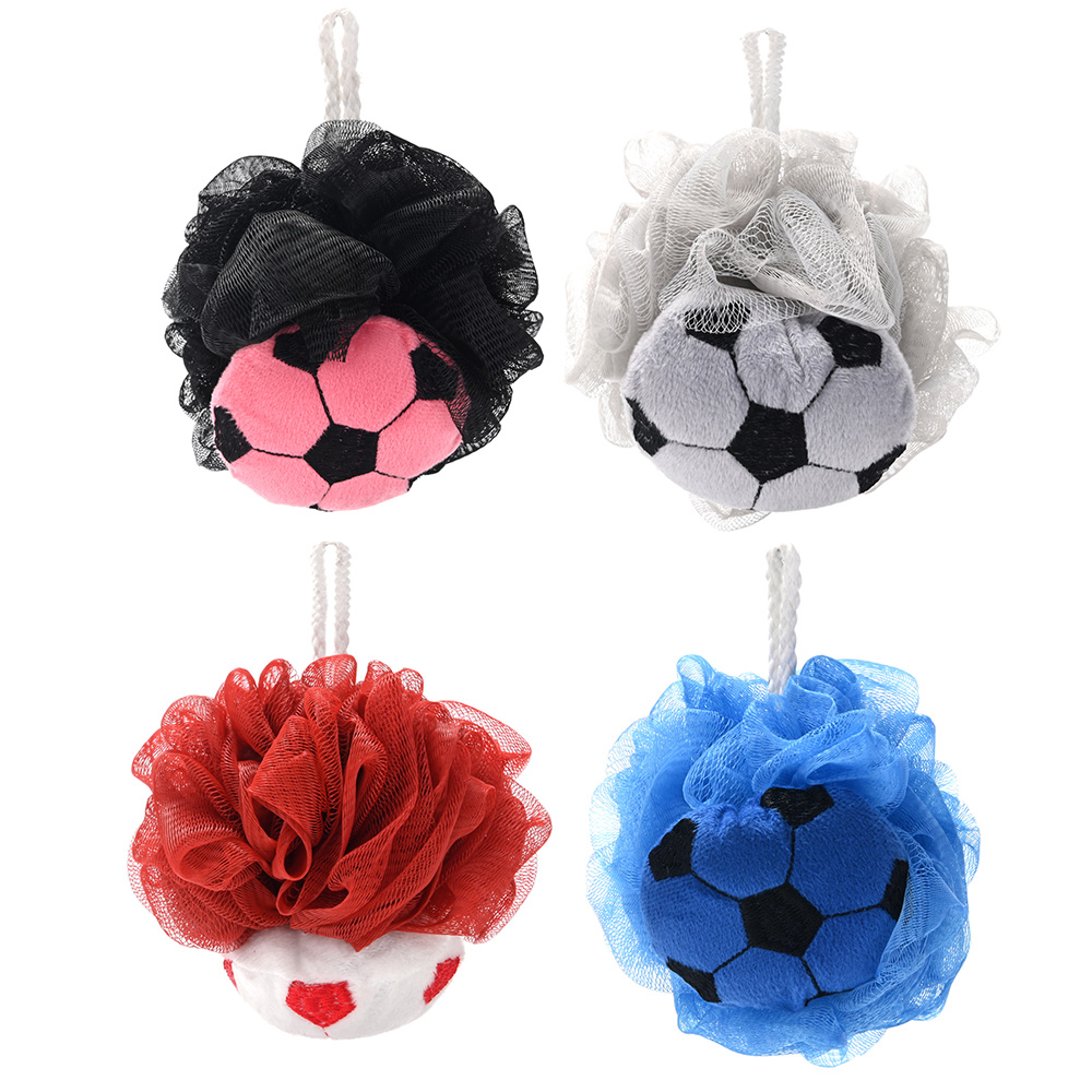[844003] ESPONJA DE BAÑO CON PELOTA DE FUTBOL SKORA