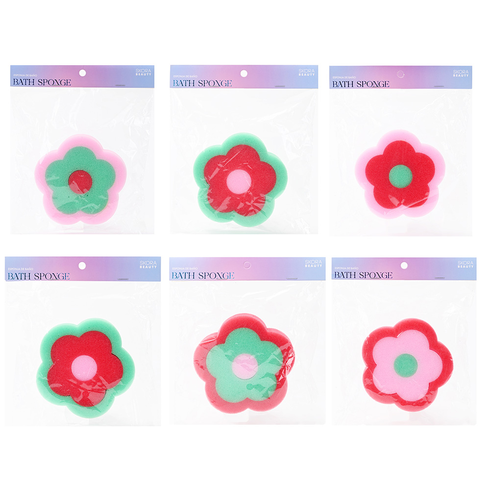 [844011] ESPONJA DE BAÑO FLOR SKORA