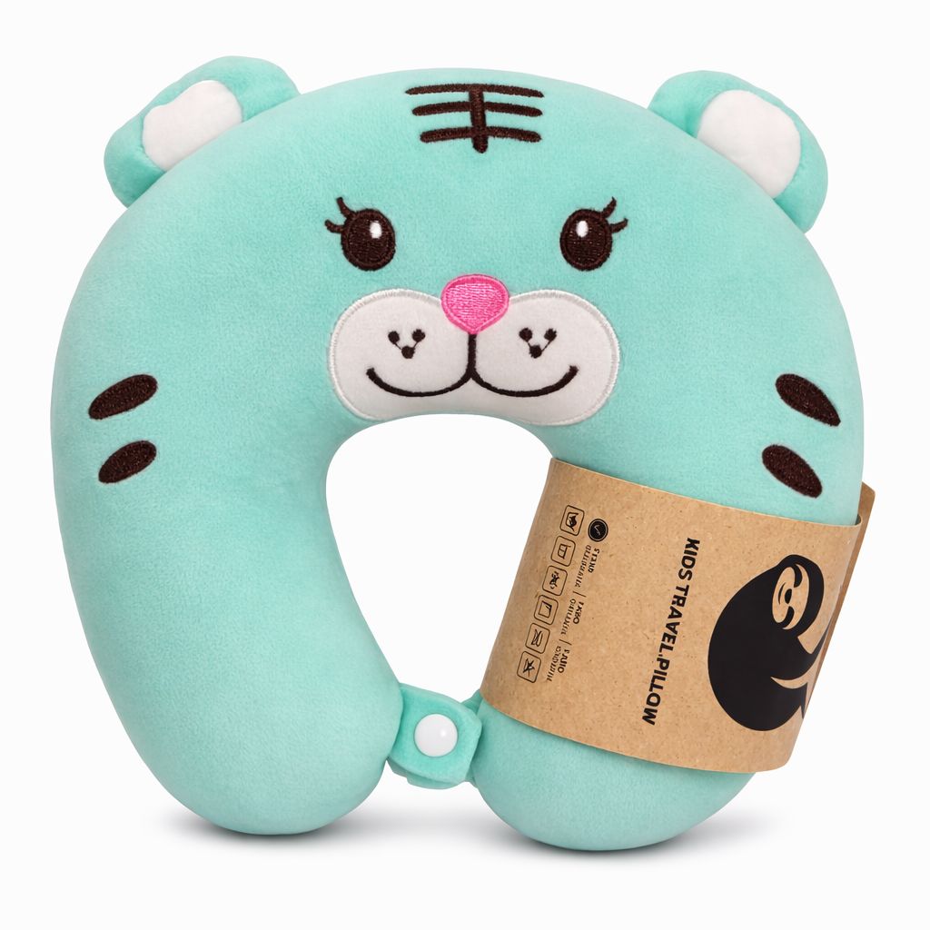 ALMOHADA DE VIAJE TIGRE AZUL KID SLOOTH
