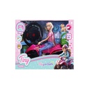 MUÑECA TINY CON SU CUATRICICLO A RADIO CONTROL CARGA USB 35X22X30CM