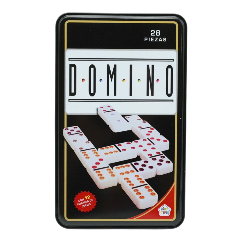 [8156538] DOMINO EN LATA 28 PIEZAS KIDS CLUB 29x11x2 CM