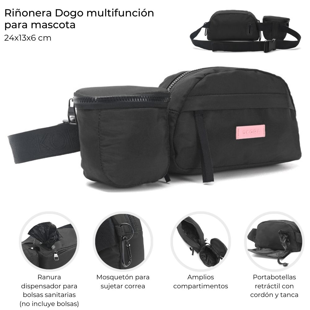 RIÑONERA DOGO MULTIFUNCION PARA MASCOTAS SKORA 24x13x6 CM