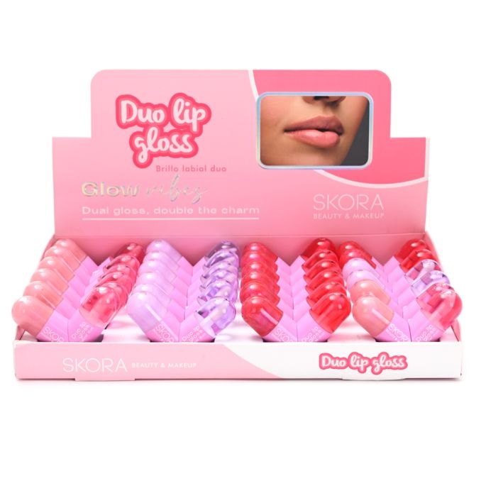 [841737] BRILLO LABIAL CORAZON DUO SKORA