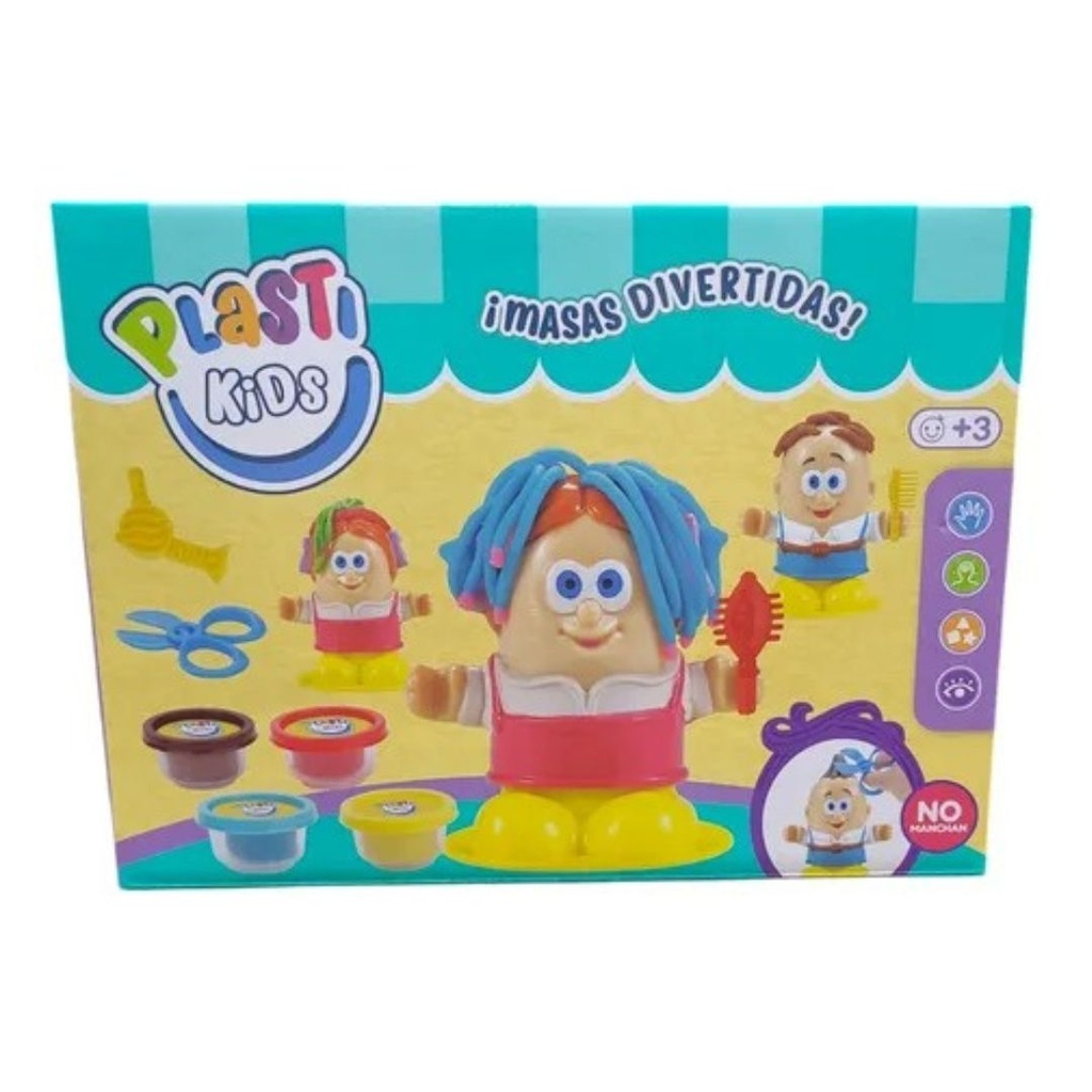 MASAS PARA MODELAR CON ACCESORIOS PLUQUERO 24x18x6 CM