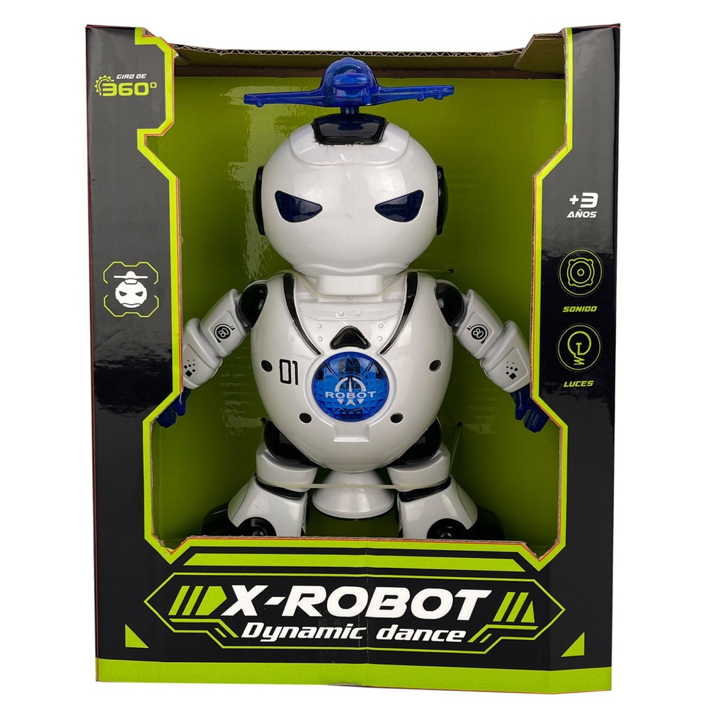 [8155905] ROBOT BAILARIN CON LUCES Y SONIDO 19x9x25 CM