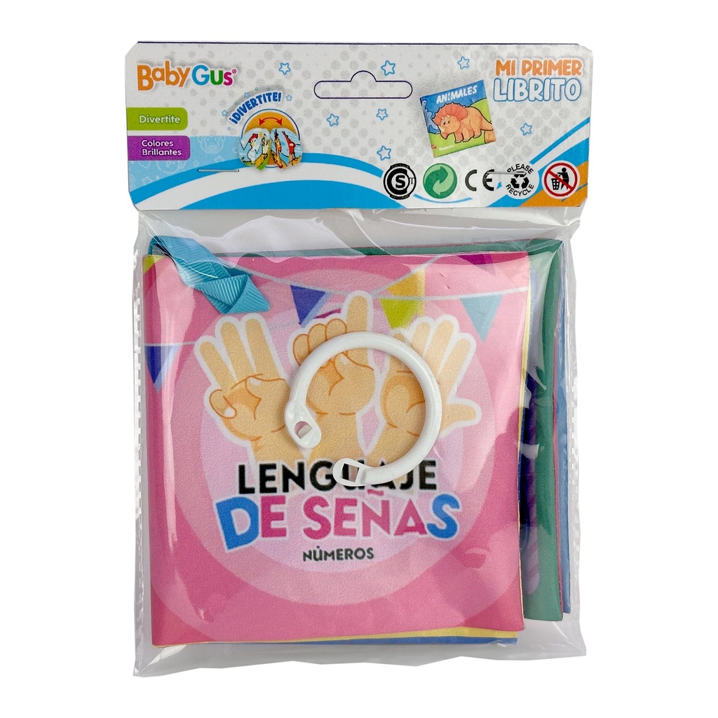 [8155829] LIBRITO DIDACTICO DE TELA PARA BEBES NUMEROS 20x17x2 CM