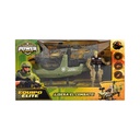 MEGA SET MILITAR CON HELICOPTERO 25x9x15 CM