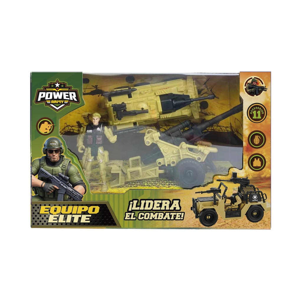 [8156846] SUPER SET MILITAR CON ACCESORIOS 28x11x18 CM