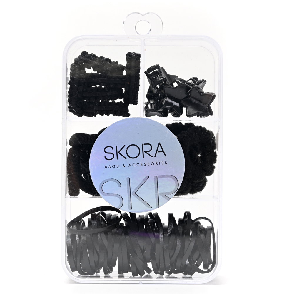 [840967] SET GOMITAS Y BROCHES EN CAJA SKORA