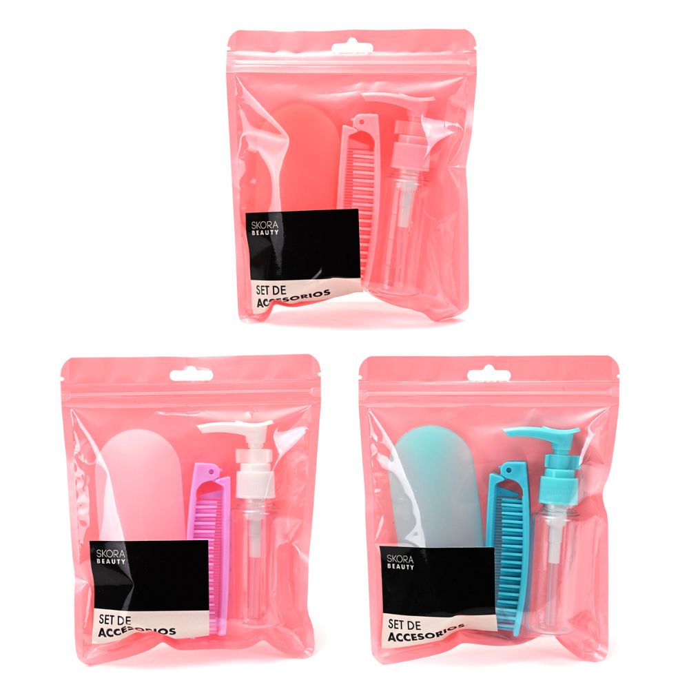 [844063] KIT DE ENVASES PARA RELLENAR Y PEINE X3 SKORA