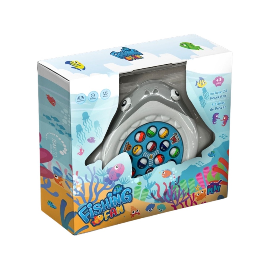 [81IKFISH001] FISHING GAME - TIBURON 15 PIEZAS