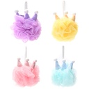 ESPONJA DE BAÑO EXFOLIANTE POMPON CORONA PRINCESA SKORA