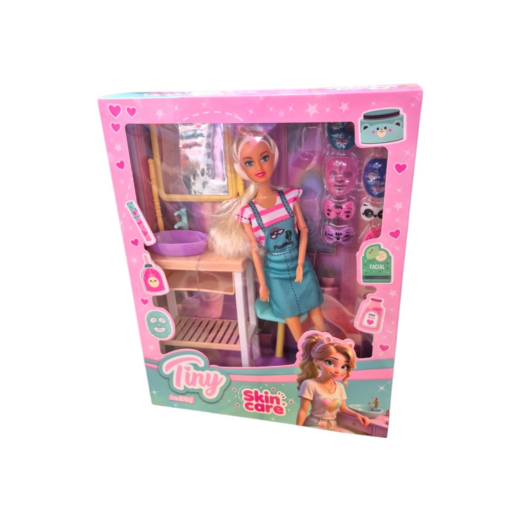 [8156643] MUÑECA TINY SKINCARE 33x26x7 CM