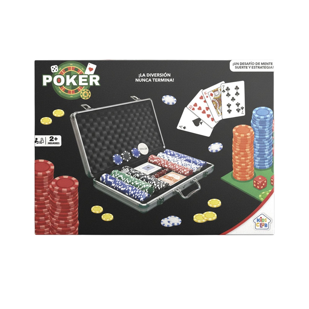 [8157480] MALETIN SET DE POKER CON 300 FICHAS