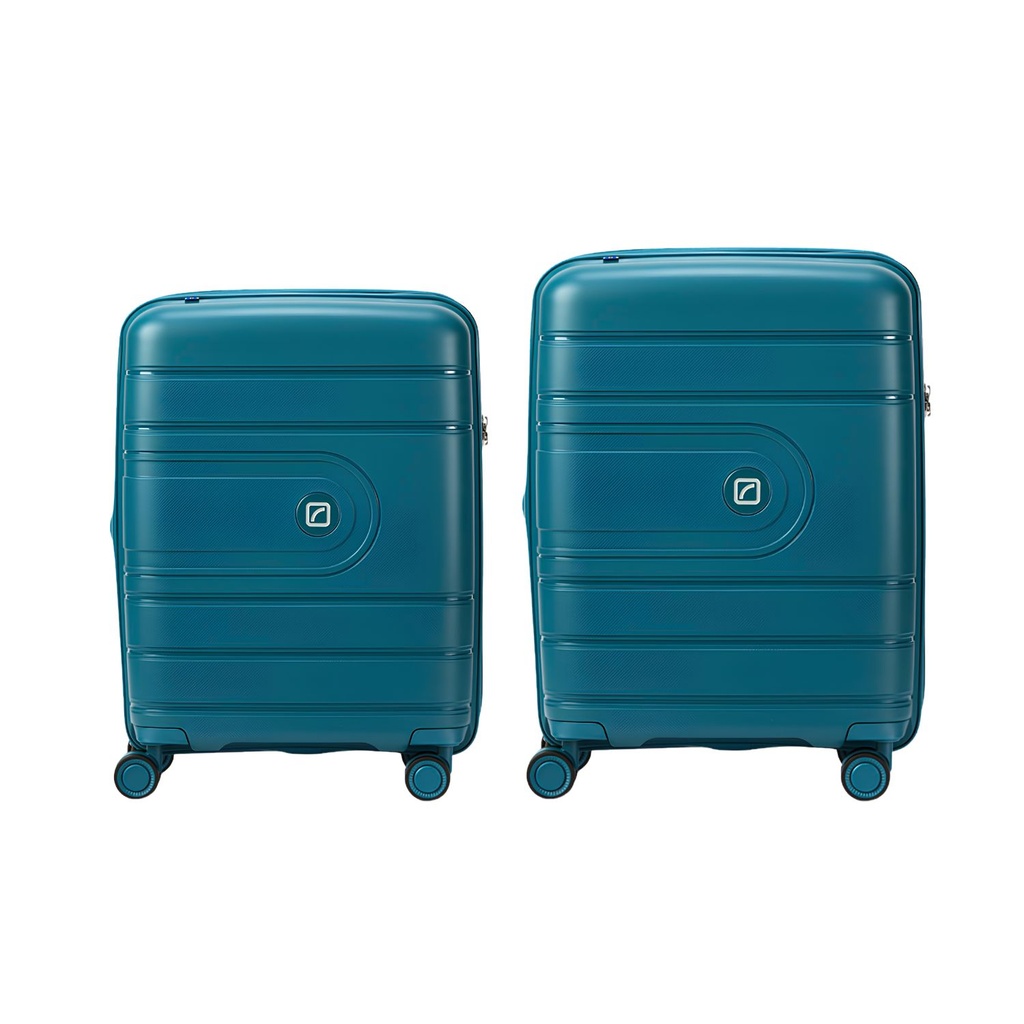 [433.31-32] SET VALIJAS 20" 24" WONDERER EUROPEAN BLUE TRAVEL BLUE