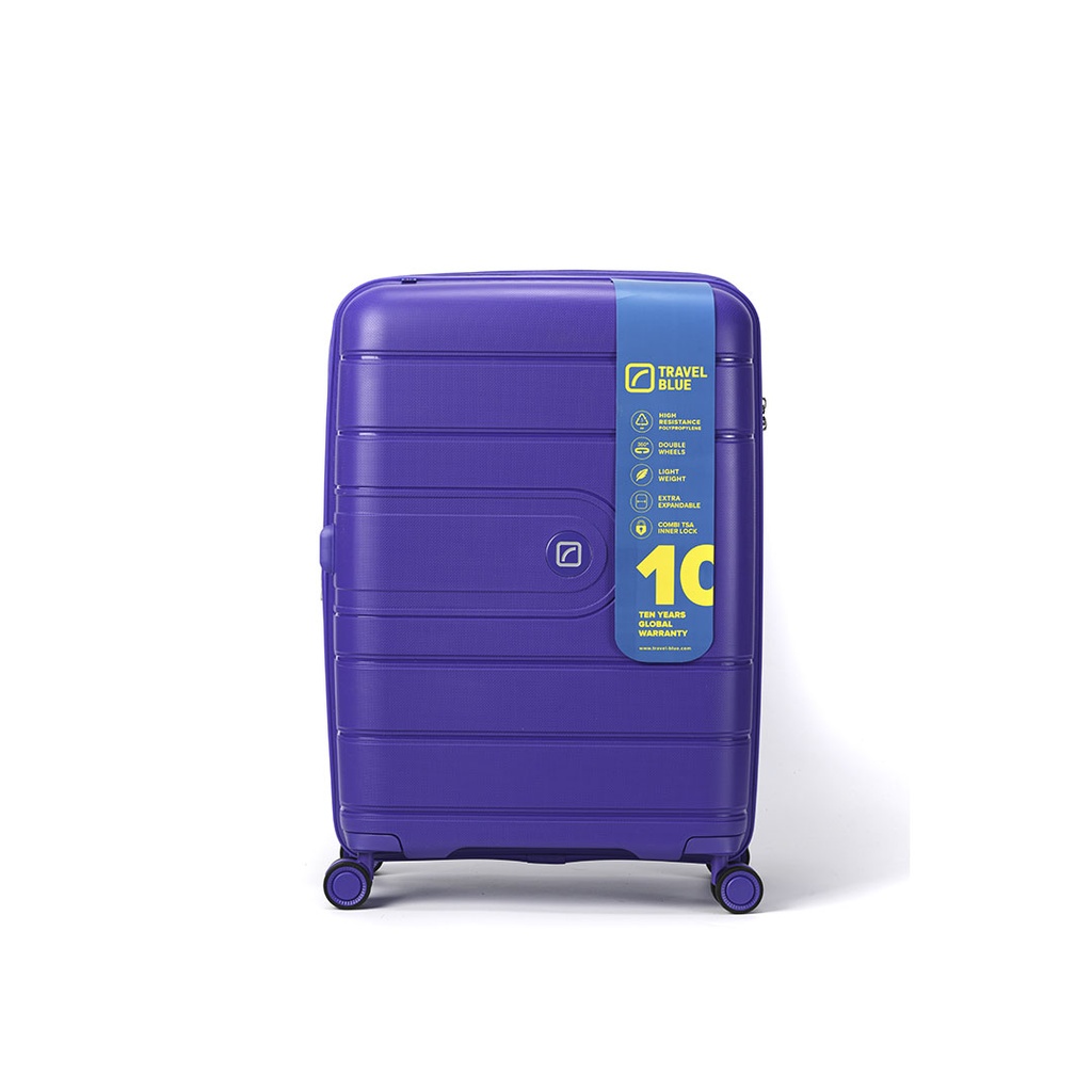 [43330] VALIJA MEDIANA 24" LUXE WANDERER PURPLE TRAVEL BLUE