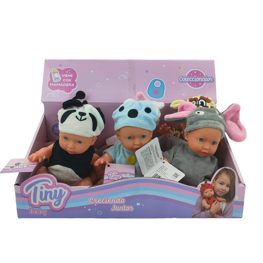 [8156597] BEBOTE TINY DISFRACES CRECIENDO JUNTOS 22CM 37x21 CM