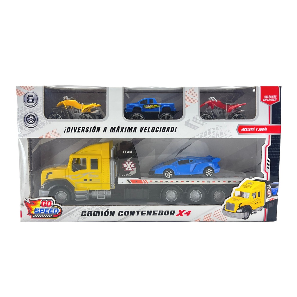 [8157435] CAMION CON CONTENEDOR CON 5 VEHICULOS