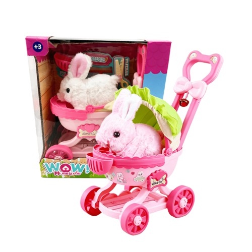 [81IK0748] CONEJO CON CARRITO Y ACCESORIOS