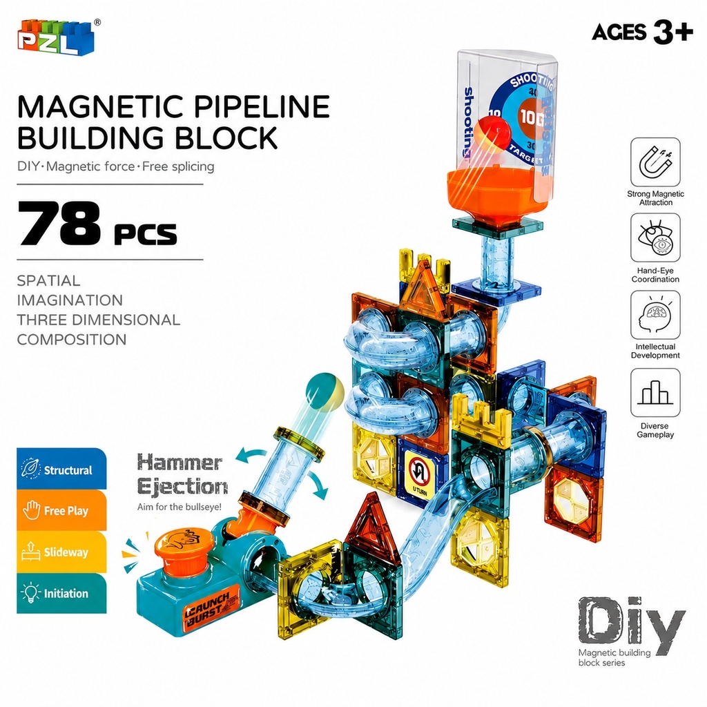 [817210] PUZZLE MAGNETICO 78 PIEZAS CAÑON (9970B)