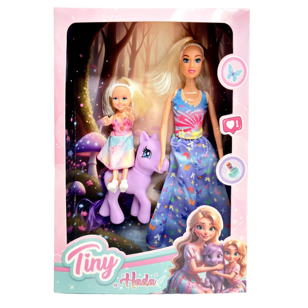 MUÑECA TINY LUCY CON SU DULCE PONY