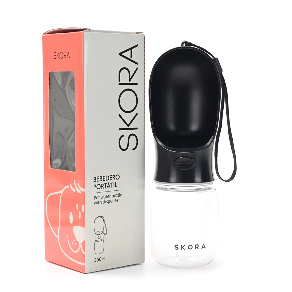 [844583] BOTELLA DE AGUA PORTATIL PARA MASCOTAS 350 ML SKORA