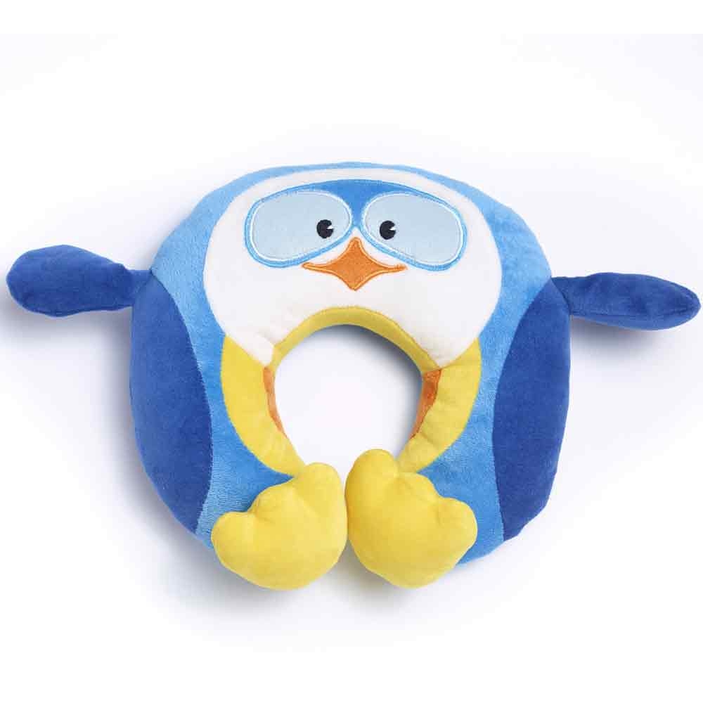 [8281] ALMOHADA DE VIAJE INFANTIL PUFFY EL PINGÜINO TRAVEL BLUE