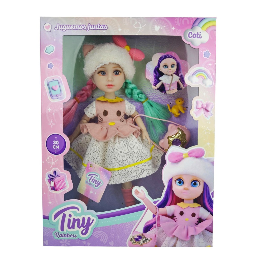 [8157278] MUÑECA TINY RAINBOW 30CM