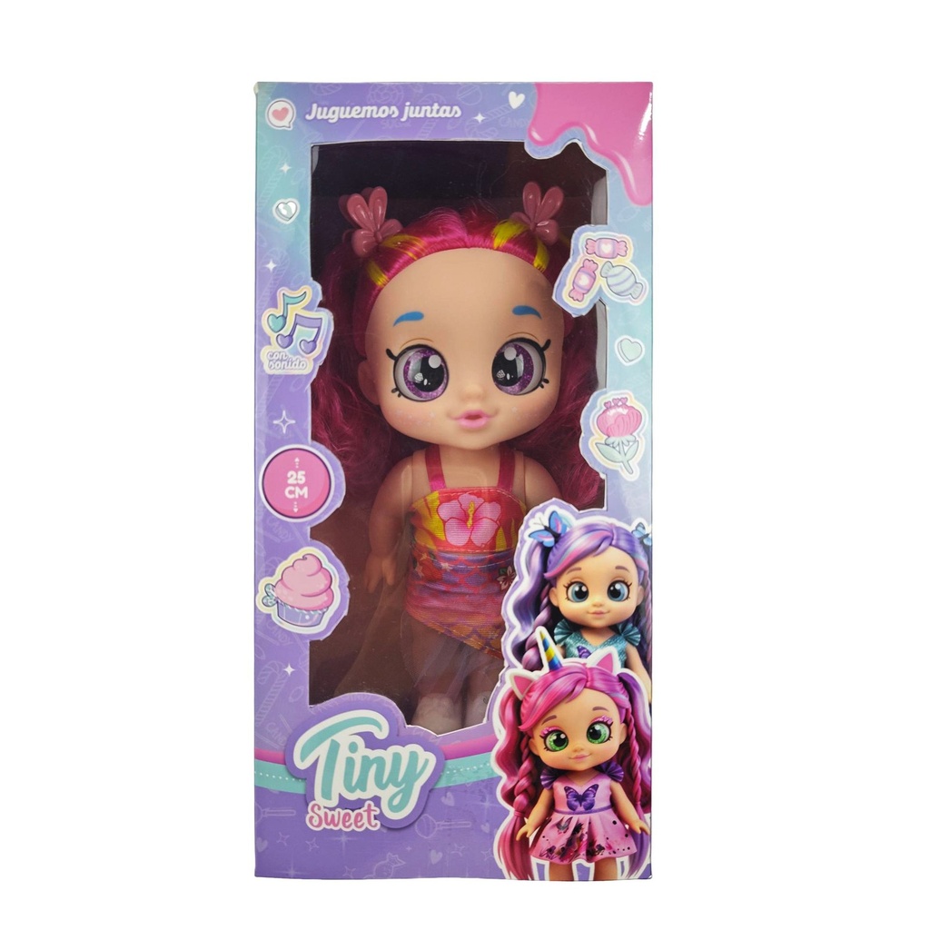 [8157532] MUÑECA TINY SWEET CON SONIDO 25 CM