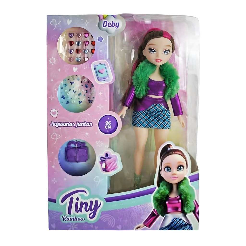 [8157273] MUÑECA TINY RAINBOW 26CM
