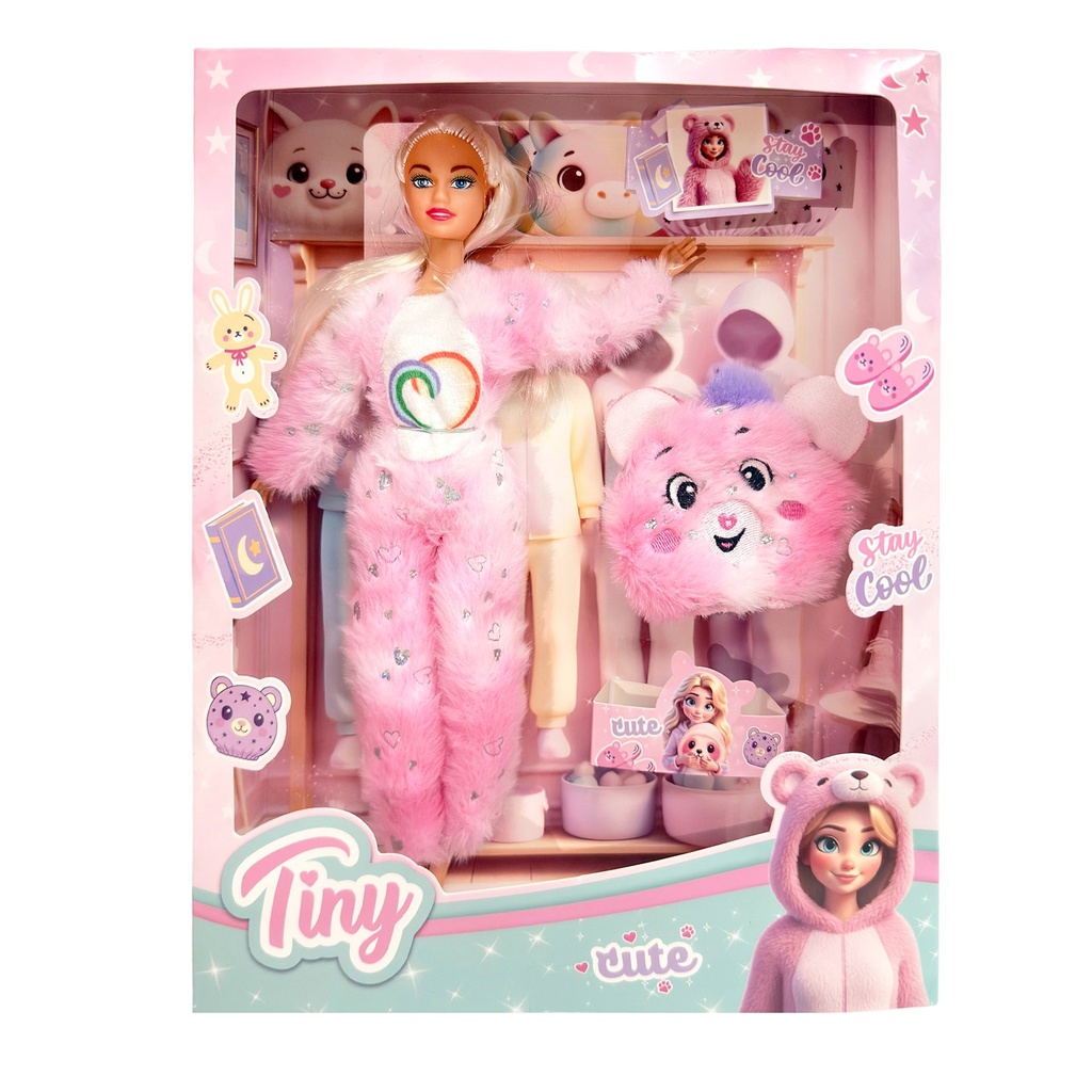 [8157544] MUÑECA TINY CUTE DISFRAZ DE OSO