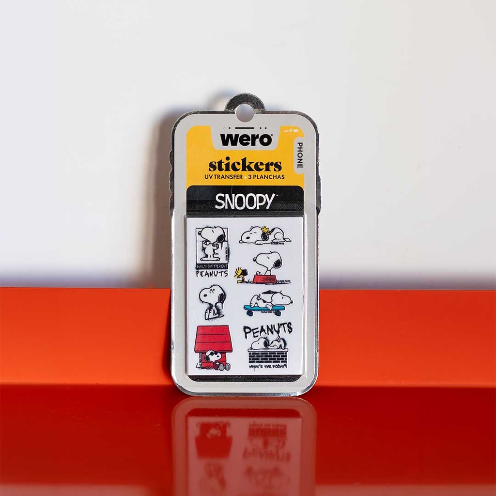 [6WE4400] STICKERS PARA EL TELEFONO SNOOPY WERO