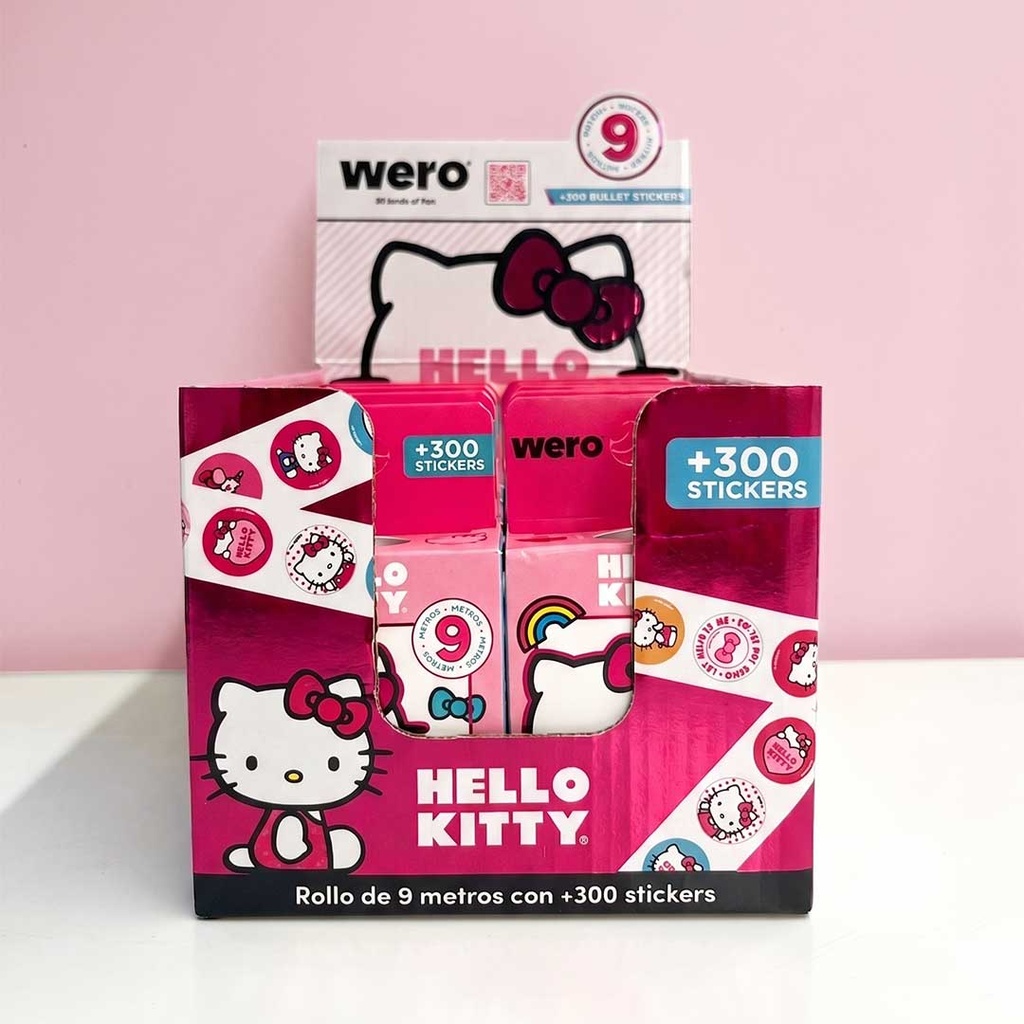 [6WE4417] STICKERS BULLET ROLL HELLO KITTY WERO